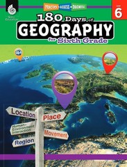 180 Days™: Social Studies, Geography for 6th Grade Practice Workbook for C…