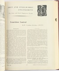 Iron And Steel Institute Journal, Jan to April 1958, Vol. 188 – Ex-Library Copy