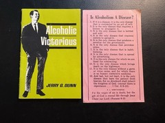 1969 Alcoholic Victorious Jerry G Dunn Moody Press Christian Recovery Booklet