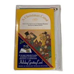 A Christmas Carol New Pop-Up Book Illustrated 14 Pages Card Stocking Stuffer